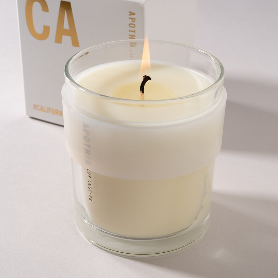 THE CALIFORNIA | Exotic White Flowers x Vibrant Green Leaves | Candle