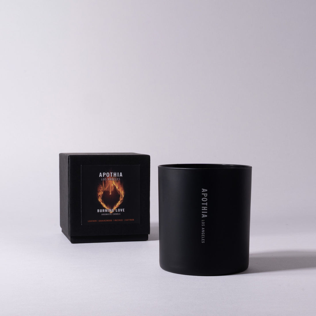 BURNING LOVE | Leather x Sweet Incense | Candle